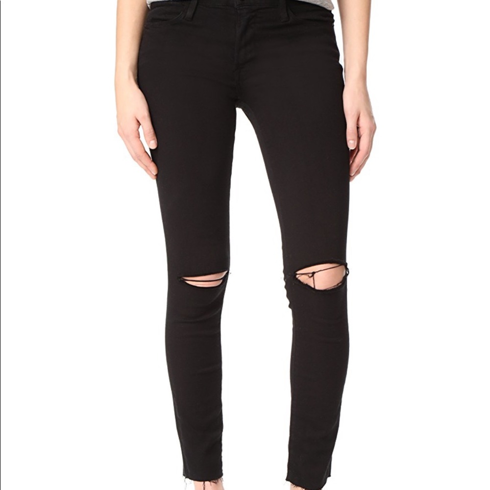 [Frame] Le High Skinny Raw Edge Jeans